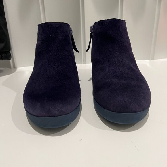 FitFlop Ankle Boots Blue Suede - Picture 9 of 10